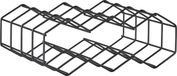Zone Denmark Rocks Wijnrek draad 28,8 x 22,8 x 11,4 cm Black