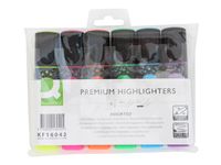 Q-CONNECT Premium markeerstift | geassorteerde kleuren | pak van 6 stuks