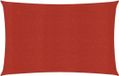 vidaXL Zonnezeil 160 g/m² 2,5x3,5 m HDPE Rood