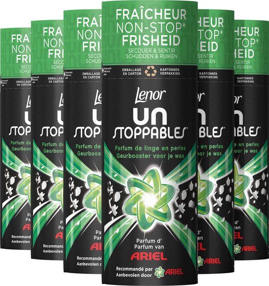 Lenor Unstoppables - Geurbooster Voor Je Was - Geur van Ariel - Voordeeverpakking 6 x 165g