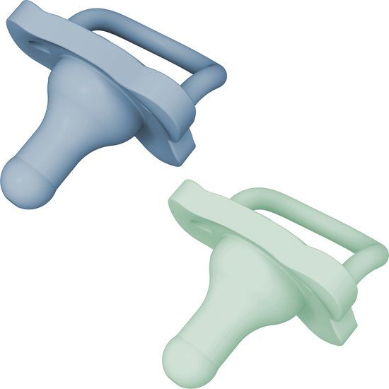 Dr. Brown's HappyPaci Fopspeen - 0-6 maanden - Blauw Groen - 2 stuks