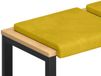 vidaXL Coussin de banc 2 pièces velours jaune 40 cm