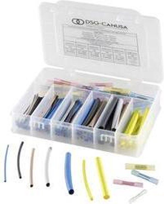 DSG Canusa 8011000995 Krimpkous assortiment Krimpverhouding:3:1 166 onderdelen