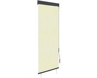 vidaXL - Rolgordijn - voor - buiten - 60x250 cm - crème