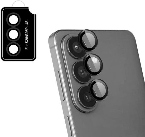 imoshion Camera Lens Protector - Geschikt voor Samsung Galaxy S26 Ultra - 2 Pack - Zwart