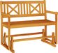 vidaXL Tuinbank met schommel, naturel, 110 x 59 x 97 cm, massief acaciahout