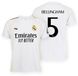Real Madrid CF Real Madrid 25/26 Bellingham Thuis T-shirt Met Korte Mouwen Wit S Man