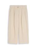 Tom Tailor Culotte broek met linnen - Sand stone beige melange - W40 X L28