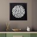 Casablanca Afbeelding Salerno, vierkant, 60x60 cm, kunststof, zwart, glanzend, metallic look, gestructureerd