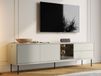 Mobistoxx EMPIRO Meuble tv-hifi EMPIRO 3 portes 2 tiroirs 194 cm cachemire avec led