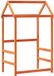 vidaXL Kinderbedhuisje - 118x70x176,5 cm - massief grenenhout - wasbruin