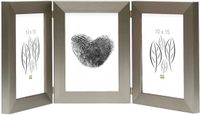 Deknudt Frames fotolijst S41VD1 H3V - zilver - drieluik - 3x 10x15 cm