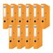 Donau Premium ordner smal 10 stuks/DIN A4 / 5 cm / 10 stuks/oranje/kunststof bekleding PP/karton papier sleufmappen kantoor map map ringmappen groen punt