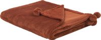 Beliani SAITLER Plaid - Bruin - 200 x 220 cm - Polyester