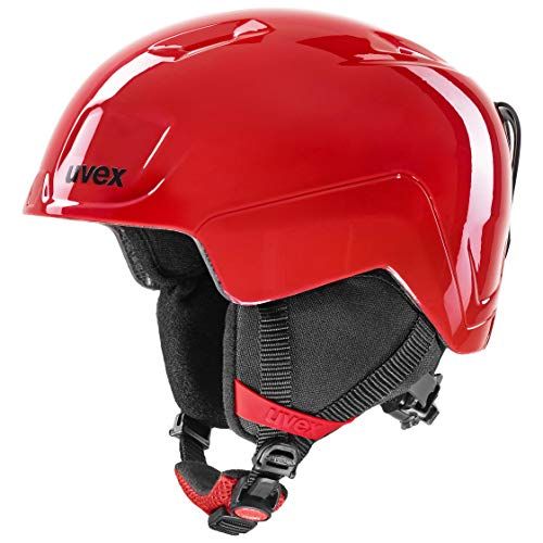 UVEX heyya Skihelm - Fire Red - 51-55 cm - Unisex-Jeugd