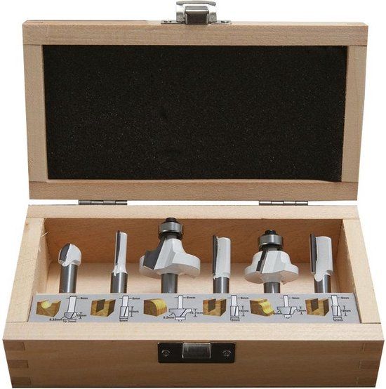 Makita D-53540 Frezenset 8mm 6-delig