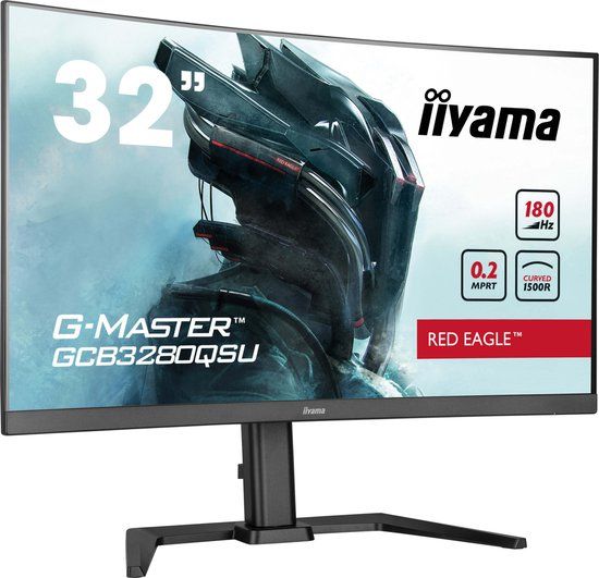 iiyama G-Master GCB3280QSU-B2 Red Eagle 32" QHD 180Hz Curved Gaming Monitor