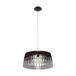 EGLO Artana hanglamp, zwart, grijs, nikkel, staal, hout, E27