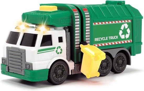 Dickie Recycle Vrachtwagen met Licht en Geluid - Multi kleuren