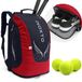 INOXTO 40L Tenniszakken voor dames en heren, grote tennisrugzak voor 2 tennisrackets, waterdichte en ademende picknickballentas met onafhankelijke schoenenopslag voor tennis, badminton, reizen,