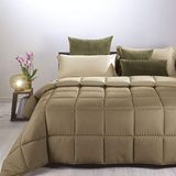 Caleffi - Modern dekbed effen taupe