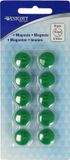 Westcott magneten - Ø 15x8mm - groen - 10 stuks - AC-E10805