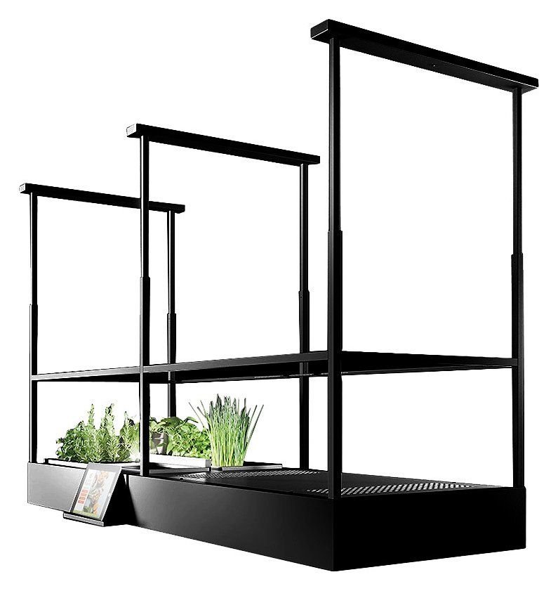 Falmec Spazio Eiland - Zwarte Eiland Afzuigkap - 600 m³/uur - LED - Afstandsbediening