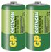 GP Pile zinc-carbone Greencell D, R20, 1,5V, 2 pièces