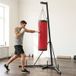 Icecat Sac de boxe autoportant, base remplissable réglable, hauteur 175x91x231cm, sac d'entraînement rouge, kit complet