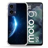 Cokitec Versterkte hoes voor Motorola G35 5G Universe Planeet Aarde