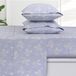 Tribeca Living 100% katoenen Duitse flanellen lakenset - 200 g/m², diepe zak, ultrazacht en gezellig, king, giovanna bloemen