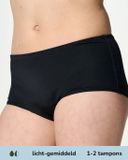 moodies period undies Moodies menstruatie zwemkleding tiener - Boxer broekje - licht-gemiddeld kruisje - maat 152/158 (XS) - Zwart