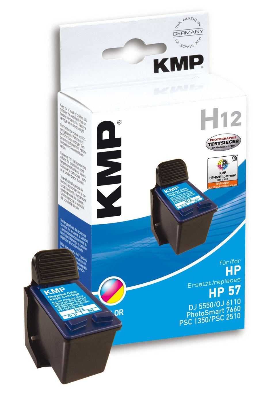 KMP H12 Inktcartridge - Multi Colour - 17 ml