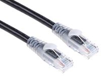 RS PRO Ethernetkabel Cat.6, 10m, zwarte patchkabel, A RJ45 U/UTP stekker, B RJ45, PVC