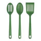 Grunwerg Greenworks keukengereiset, 3-delig, gerecycled PET, groen
