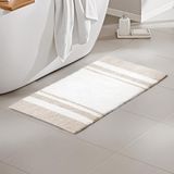 Madison Park Spa omkeerbare katoenen Bath Rug 20x30" taupe