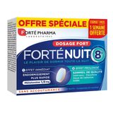 Forté Pharma ForteNuit 8h Mélatonine GABA Plantes 30 comprimés