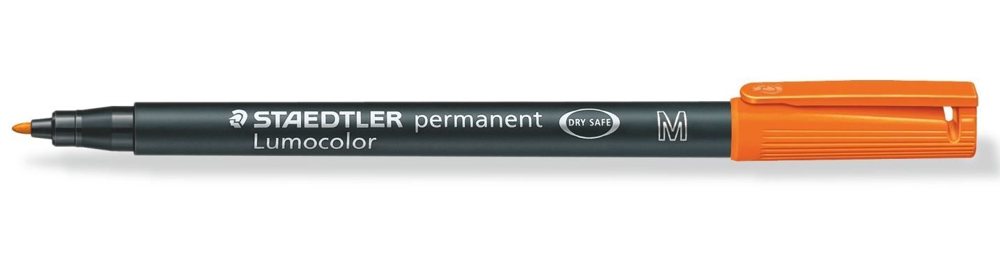 Staedtler Lumocolor 317 Permanente Marker - Fijne Punt - Oranje - 10 stuks
