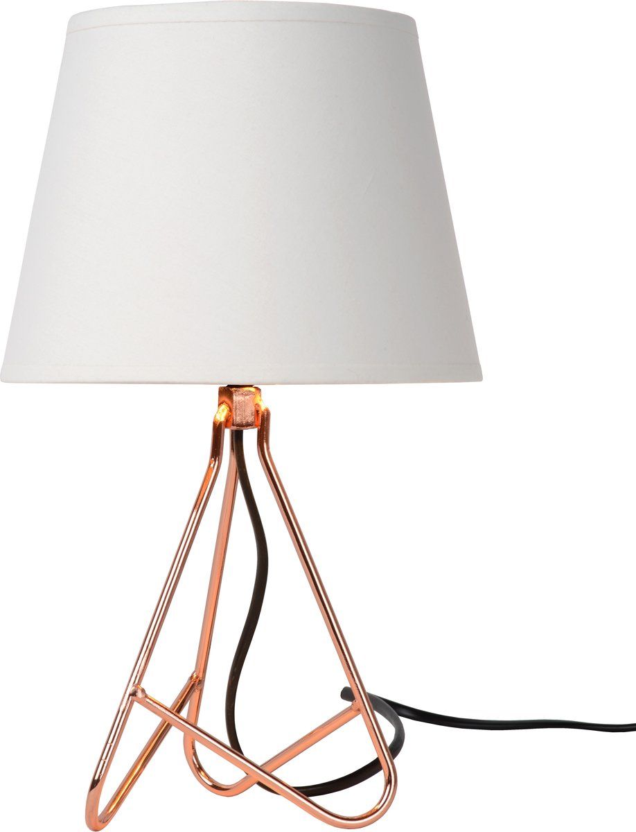 Lucide GITTA - Tafellamp - Ø 17 cm - Koper - 5411212470089