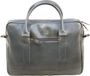 BUCKLE & SEAM Leren Business tas Everett Yellow Business Bag Anthracite