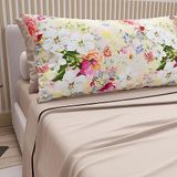 PETTI Artigiani Italiani - Beddengoed van katoen met kussenslopen in digitale print, beddengoed voor tweepersoonsbed, beige, 100% Made in Italy