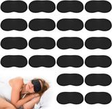 Merkloos / Sans marque Thijox - 30 Stuks Verstelbare Slaapmaskers - Wegwerp Slaapmaskers voor Reizen - Lichtgewicht en Comfortabel - Ideaal voor Kantoor en Reizen - Zwart