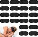 Merkloos / Sans marque Thijox - 30 Stuks Verstelbare Slaapmaskers - Wegwerp Slaapmaskers voor Reizen - Lichtgewicht en Comfortabel - Ideaal voor Kantoor en Reizen - Zwart