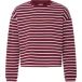 ICHI Sweatshirt bordeaux / wit