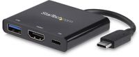 StarTech USB-C Multiport Adapter - HDMI, USB 3.0, 60W PD - Black