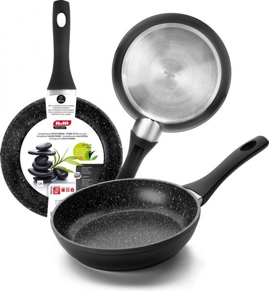 Ibili Natura Koekenpan - Ø 16cm - Zwart