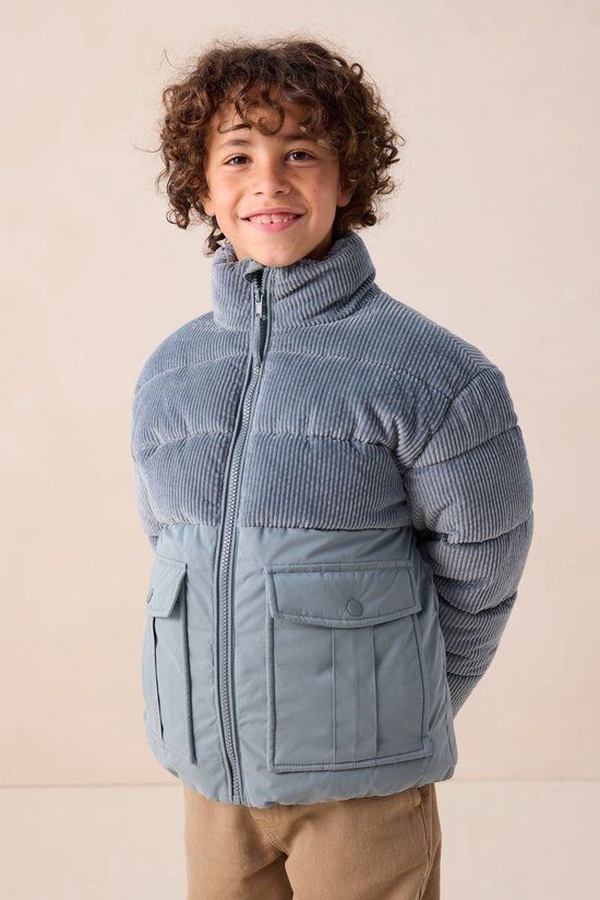 Sissy-Boy Blauwe corduroy jas