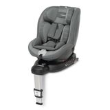 Foppapedretti Autokinderzitje Logica I-Size, 360° draaibare zitting, voor kinderen van 40 tot 105 cm hoogte, ECE R129, ISOFIX-bevestiging, hoofdsteun 13 hoogtes, grijs