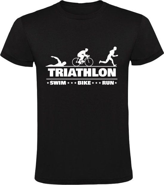 Sol's Triathlon Heren T-shirt - Zwart - Maat S