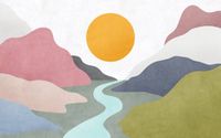 Komar Fotobehang - Velvety Valley 400x250cm - Vliesbehang